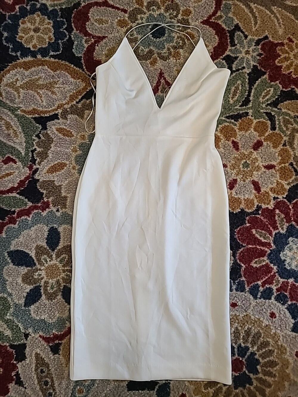 Maurie And Eve White Strappu Crisscross Dress Size 12